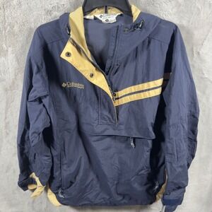 Vintage 90s Columbia Sportswear Company Womens Pullover Windbreaker Navy Size M